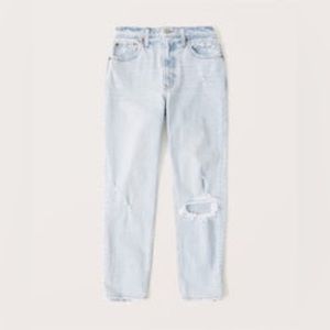 Abercrombie & Fitch Curve Love High Rise Mom Jeans